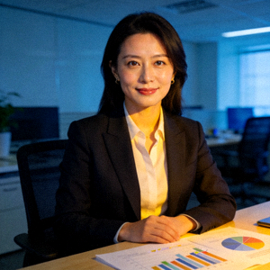 爱游戏体育官网CMO赵晓雅女士肖像，自信干练展现市场洞察力