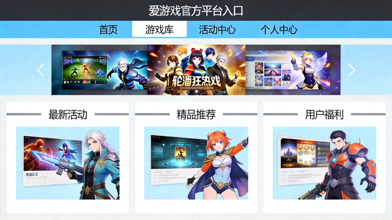 爱游戏官方平台入口内容专题页面展示，界面布局清晰规整